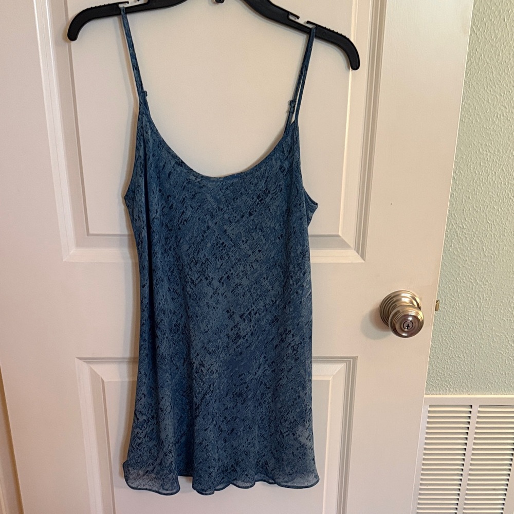 Cabi Blue and black cami